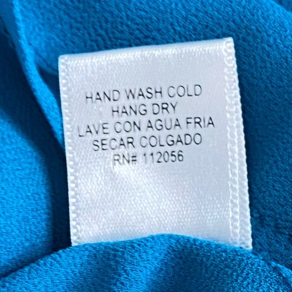 Turquoise Long Sleeves Blouse - Picture 6 of 6